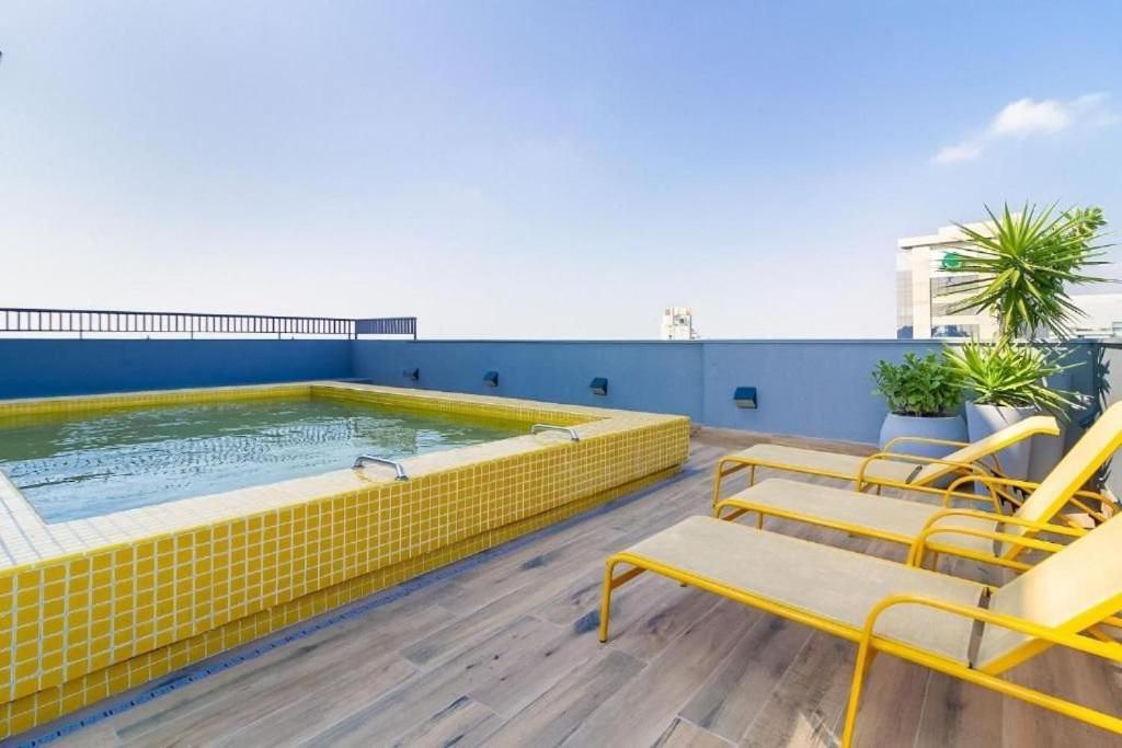 Oasis Urbano: Studio Deslumbrante Com Piscina Na Cobertura By Dabra House- Vn 03 เซาเปาโล ภายนอก รูปภาพ